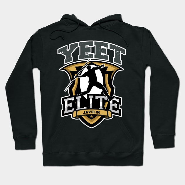 Yeet Elite Javelin Badge Track N Field Athlete Hoodie by atomguy